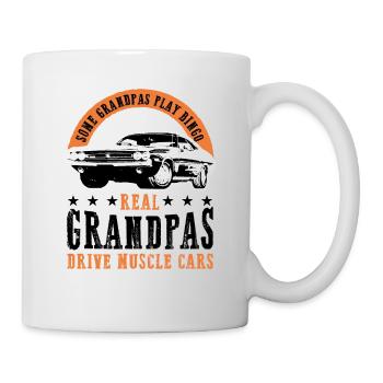 Muscle Cars Classic Retro Hotrod Vintage Car - Mug - white - Right