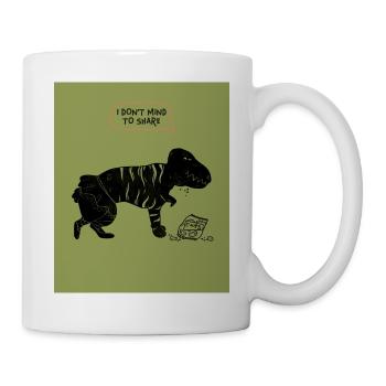 CELA NE ME DÉRANGE PAS DE PARTAGER - Mug blanc - blanc - Droite