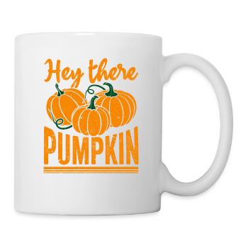 Hey There Pumpkin Funny Halloween Automne Saison Automne - Mug blanc - blanc - Droite