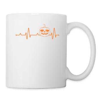 Pitations de cœur de citrouille Halloween Party Automne Automne - Mug blanc - blanc - Droite