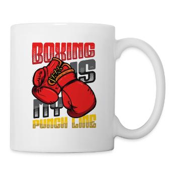 Boxing is my punchline, boxers, martial arts - Mug - white - Right