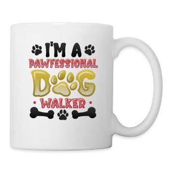 Dog walking - I'm a Pawfessional Dog - Mug - white - Right