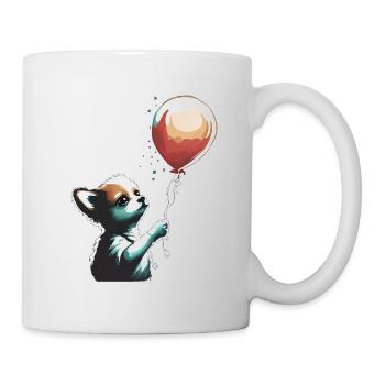 Chihuahua | Balloon | Cute Dog | Chiwawa | Funny - Tasse - Weiß - Rechts