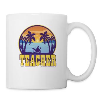 School Teacher Summer Recharge Required Summer - Mug - white - Right