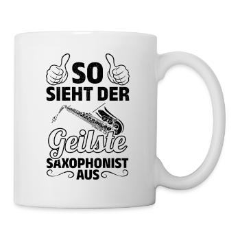This Is What The Hottest Saxophonist Look Like Hot - Tasse - Weiß - Rechts