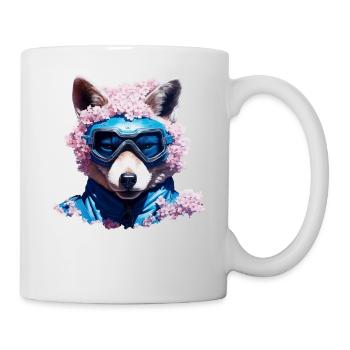 Fuchs Tierliebhaber Geschenk Wildtier Tier Motiv - Tasse - Weiß - Rechts