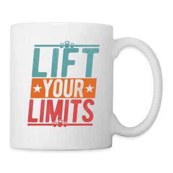 Lift Your Limits Weight Lifting Workout Training - Tasse - Weiß - Rechts