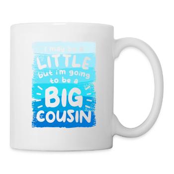 Je suis peut-être un peu mais je vais être un grand cousin - Mug blanc - blanc - Droite