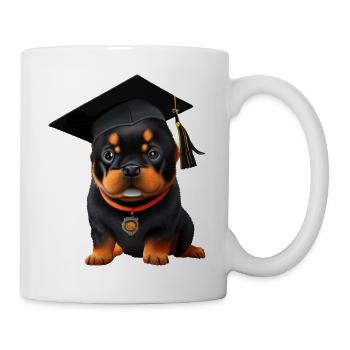 Graduation Bachelor Rottweiler Dog Studies - Mug - white - Right