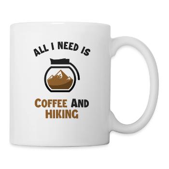 Coffee and Hiking Mountain Hiking Hiking Trekking - Mug - white - Right