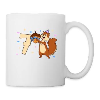 Chipmunk - Children's Birthday 7 Years - Mug - white - Right