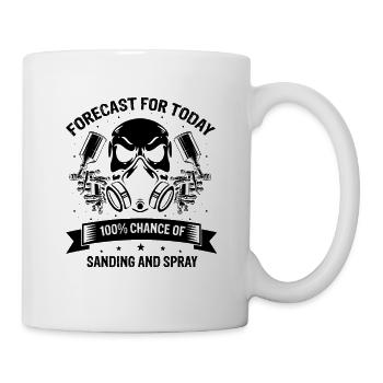 Autolackierer Angebot für Karosserietechniker - Tasse - Weiß - Rechts
