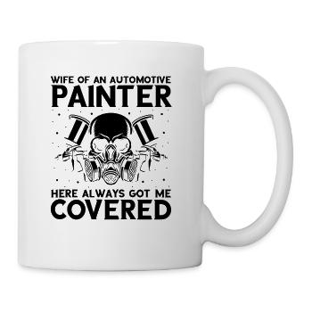 Car painter offer for coachbuilders - Mug - white - Right