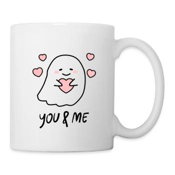 You & Me Niedlicher Geist Herzen - Tasse - Weiß - Rechts