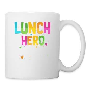 School Lunch Hero Squad Lustig - Tasse - Weiß - Rechts
