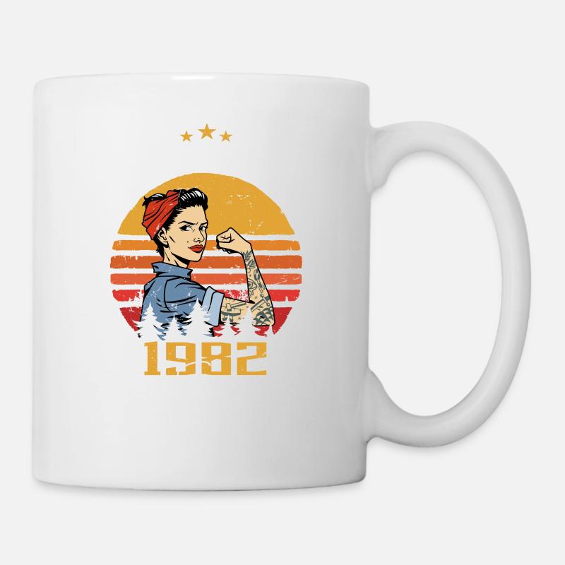 Millésime 1982 - Né en Juin 1982 - Mug blanc - blanc
