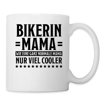 Bikerin Spruch Motorrad Lustiges Bikerin Geschenk - Tasse - Weiß - Rechts