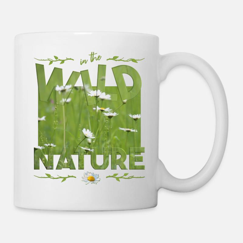 wild nature - Tasse - Weiß