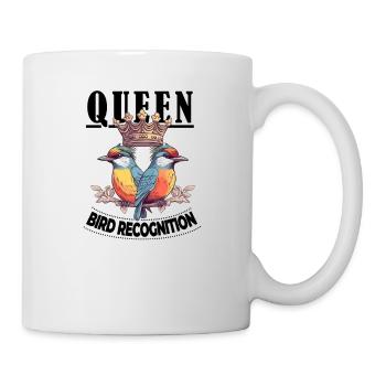 Queen of Bird Recognition Funny for Birdwatching - Tasse - Weiß - Rechts