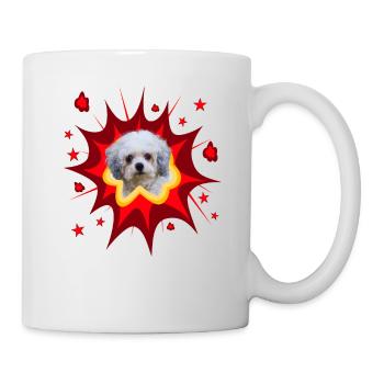 Conception de chien comique - Pow - Bolonka - Mug blanc - blanc - Droite