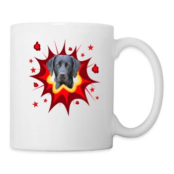 Conception de chiens comiques - Pow - Labrador - Mug blanc - blanc - Droite