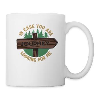 Journey In Case Looking For Me Bergwandern Hiking - Mug - white - Right