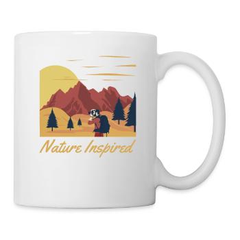 Nature Inspired Trekking Mountain Hiking Hiking - Mug - white - Right