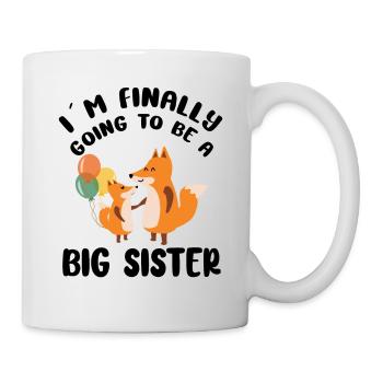 Je vais enfin être une grande sœur Fox - Mug blanc - blanc - Droite