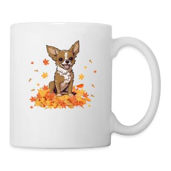 Chihuahua Hello Autumn Dog Lovers Autumn - Mug - white - Right