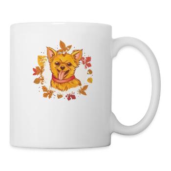 Chihuahua Hello Autumn Dog Lovers Autumn - Mug - white - Right