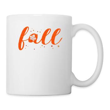 Autumn Foliage Orange Leaf Autumn Leaves Season Colorful - Mug - white - Right