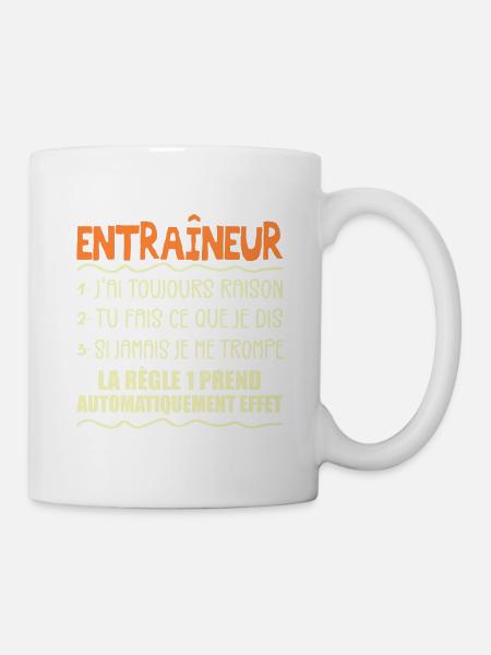 Coach Cadeau | Entraîneur Handball Football Rugby - Mug blanc - blanc