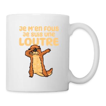 Je M'en Fous Je Suis Une Loutre Cadeau - Mug blanc - blanc - Droite
