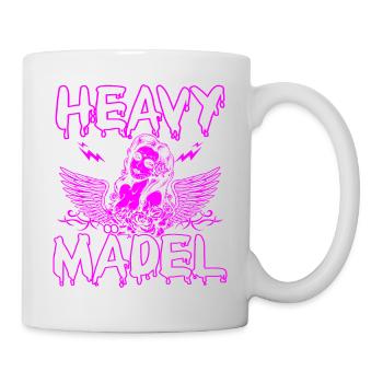 Biker Rocker, Heavy Rock, Punk, Hard Girl Metal - Tasse - Weiß - Rechts