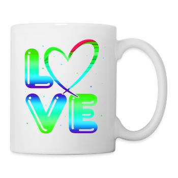 80s Retro CostumeTheme Party Costume 90s Party - Mug - white - Right