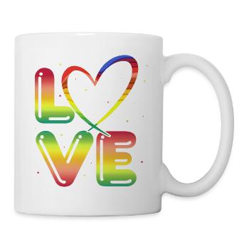 80s Retro CostumeTheme Party Costume 90s Party - Mug - white - Right