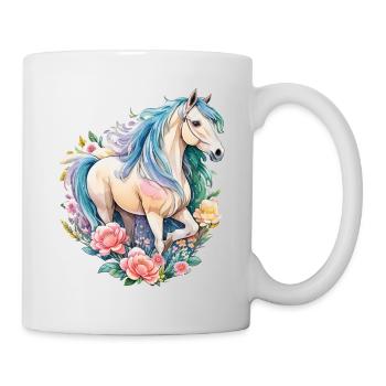 Pastel Horse Mare Beautiful Horse Artwork - Mug - white - Right