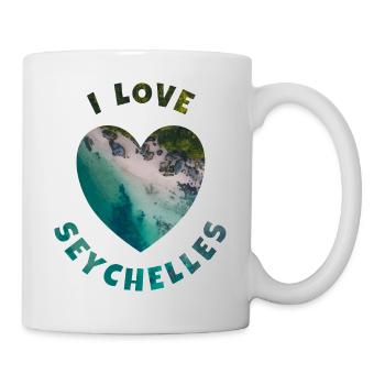 I Love Seychelles Holiday Paradies - Tasse - Weiß - Rechts