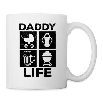 Daddy Life - Grillades de bière pour bébé Première fête des pères - Mug blanc - blanc - Droite