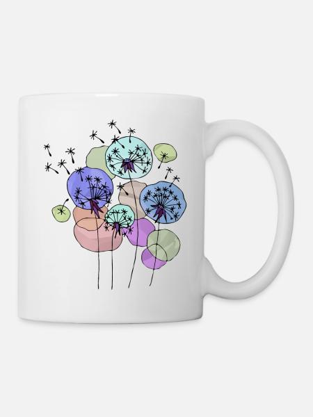 Löwenzahn - Tasse - Weiß