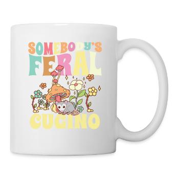 Somebody's Feral Cugino Italian Cousin Opossum - Mug - white - Right