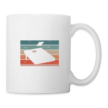 Retro Es gibt kein Weinen in Cornhole - Tasse - Weiß - Rechts