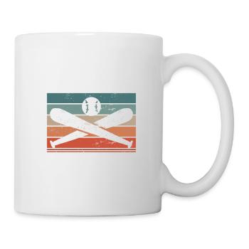 Retro There's No Crying In Softball Softballer - Mug - white - Right