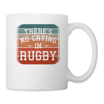 Retro There's No Crying In Rugby - Mug - white - Right