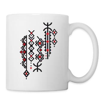 AMAZIGH BERBERE KABYLE Z AMAZIGH MOTIF KABYLE - Mug blanc - blanc - Droite