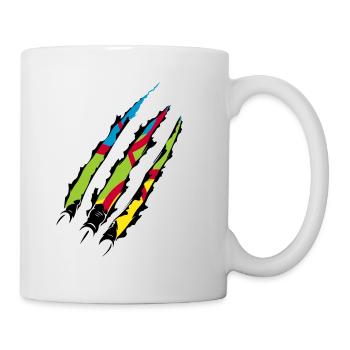 AMAZIGH SYMBOL BERBER Z IMAZIGHEN KABYLISCHES JUWEL - Tasse - Weiß - Rechts