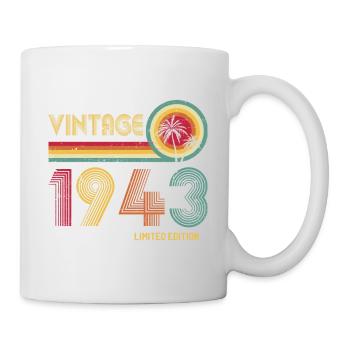 Millésime 1943 80e anniversaire 80 ans limitée Editi - Mug blanc - blanc - Droite