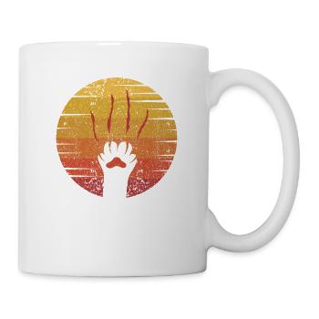 Retro Big Cat King Tiger Wildcat Siberian - Mug - white - Right
