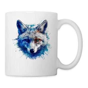 Fuchs Tierliebhaber Geschenk Wildtier Tier Motiv - Tasse - Weiß - Rechts