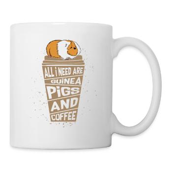 All I Need Are Guinea Pigs and Coffee Cavy Lover R - Mug - white - Right
